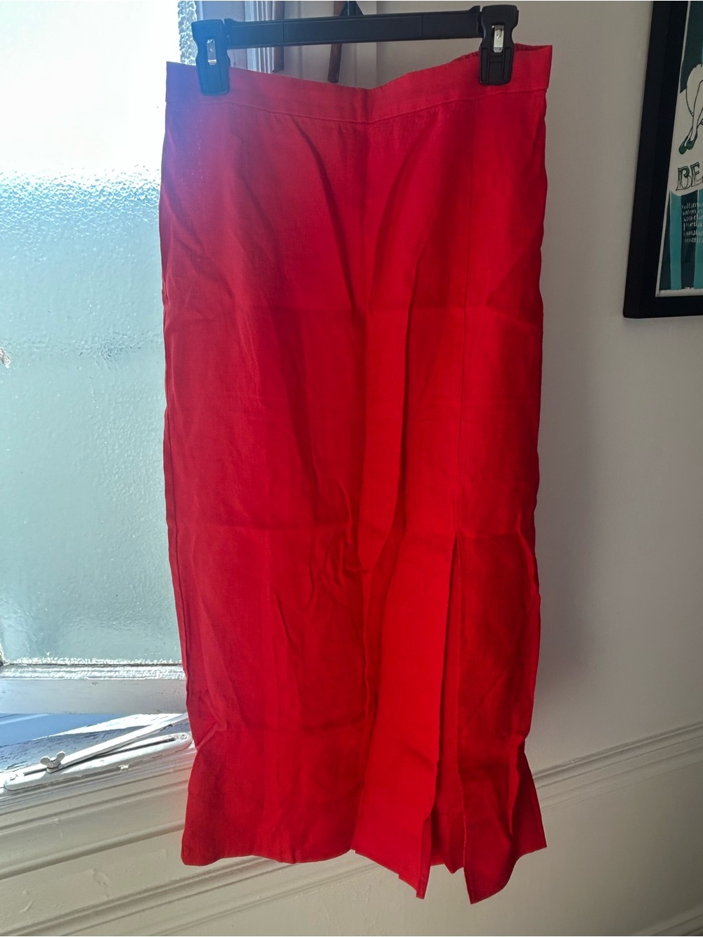 Madewell Red Midi Skirt